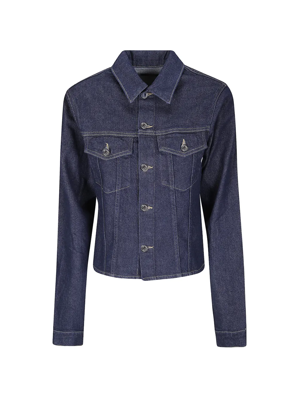 Haikure button-up denim jacket - Blu
