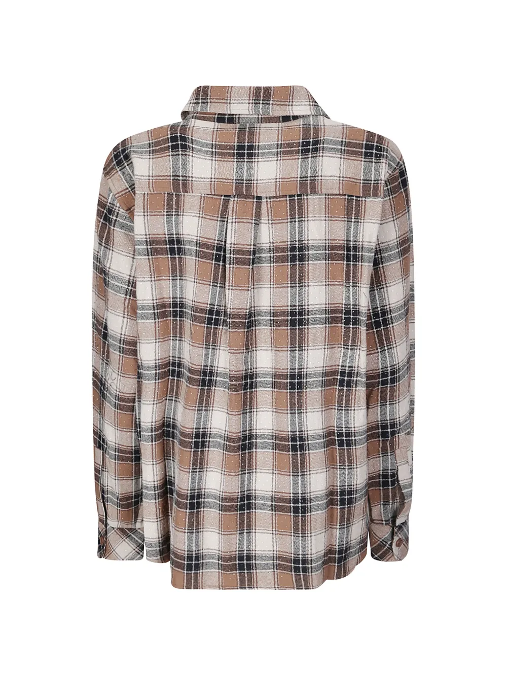P.A.R.O.S.H. Geruit blouse Bruin