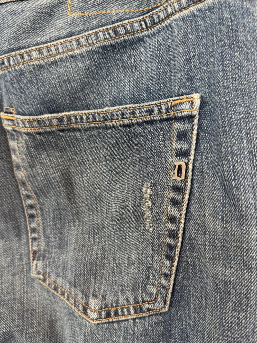 DONDUP Gerafelde jeans Blauw