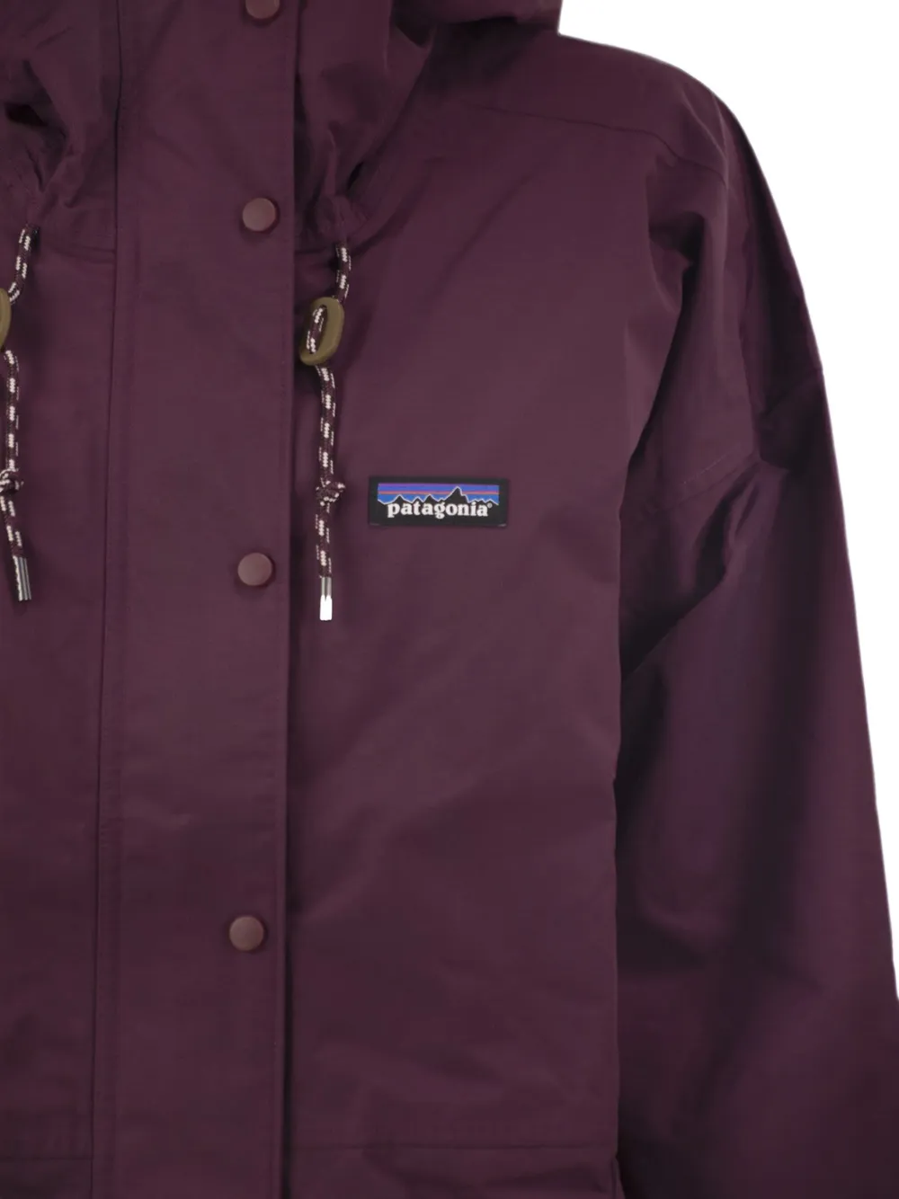 Patagonia Parka met capuchon en rits Paars
