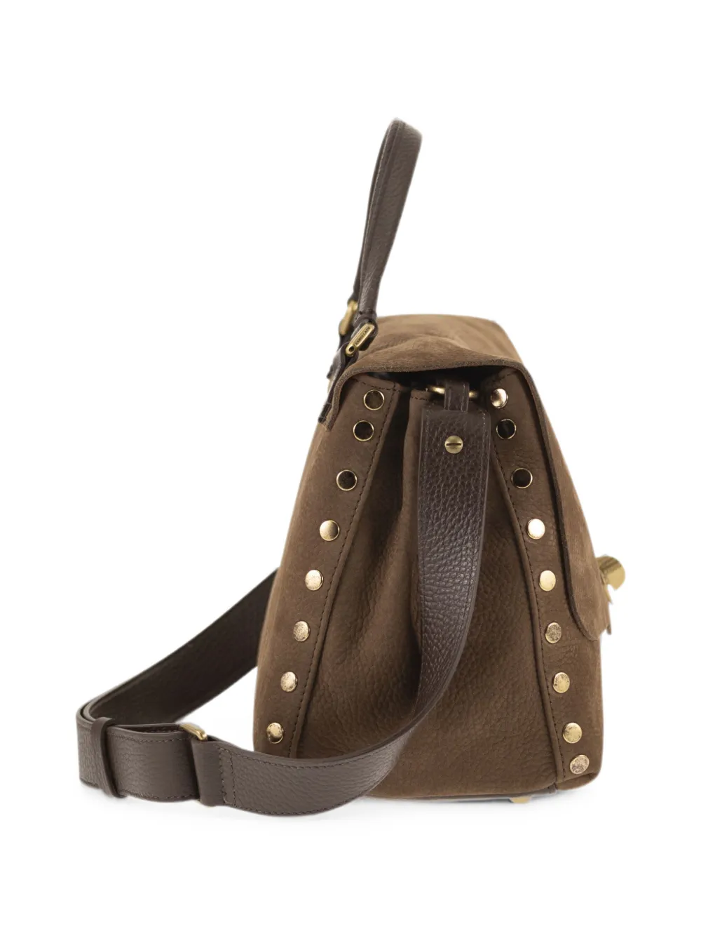 Zanellato Postina Jones S shopper van bewerkt leer Bruin