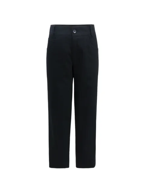 Moustache micro-dot cotton trousers