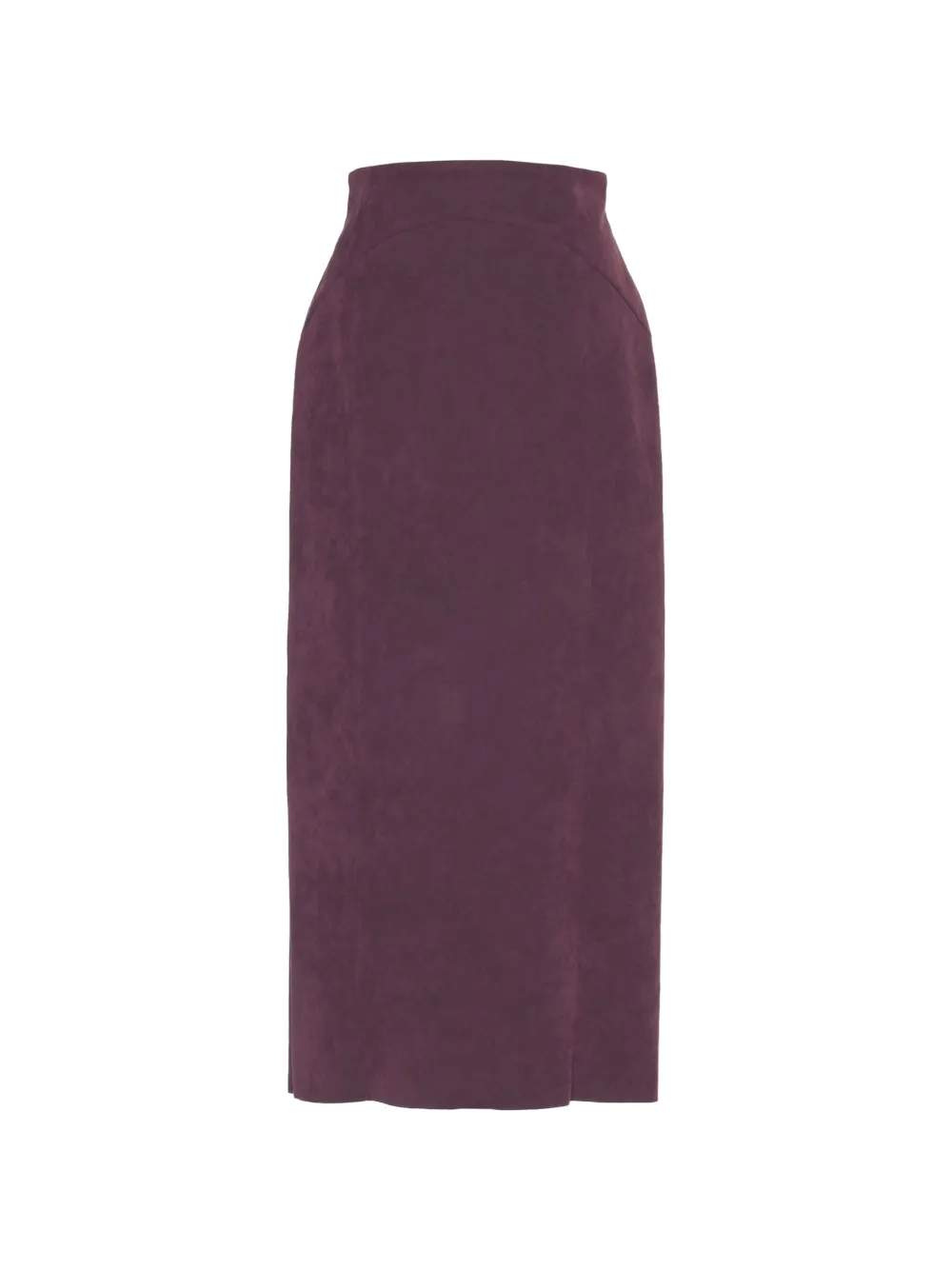 Muller Of Yoshiokubo Saddle faux-suede midi skirt - Rosso