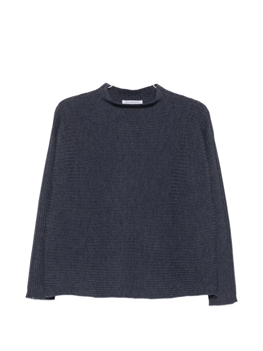 Amina Rubinacci Abaco ribbed-knit mock-neck sweater - Blau