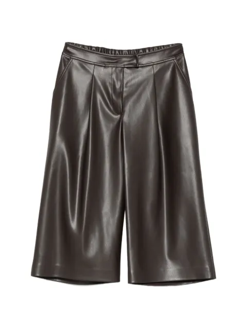 ALPHA STUDIO pleated knee-length shorts