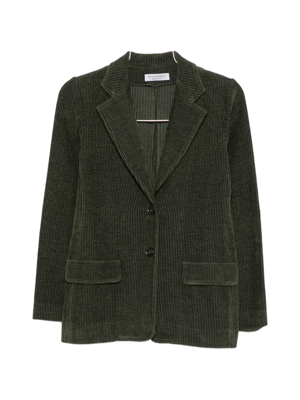 Amina Rubinacci corduroy notch-lapel blazer - Grün