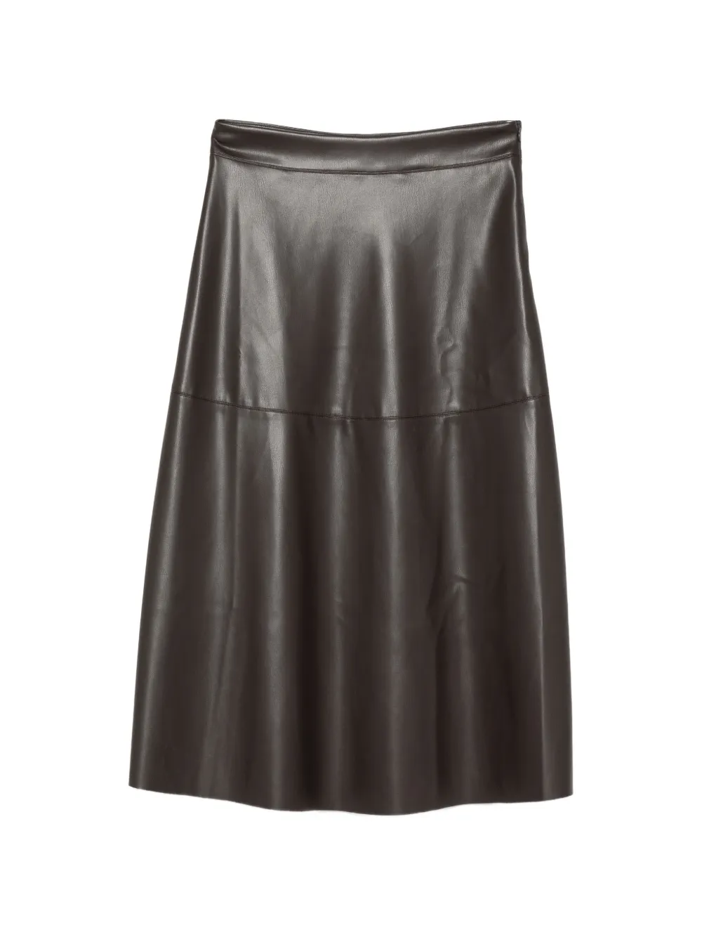 ALPHA STUDIO panelled midi skirt - Braun