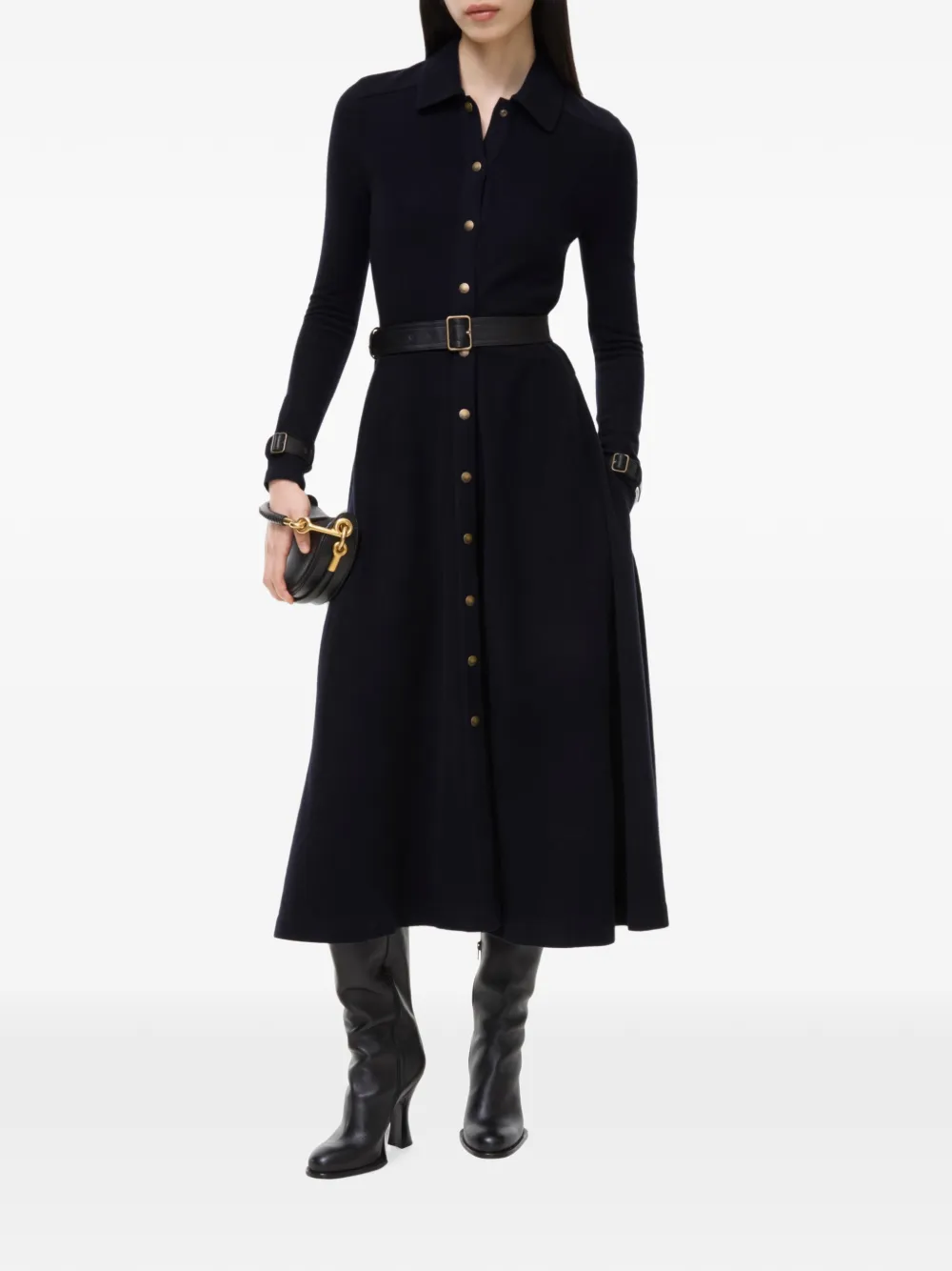 Burberry Wollen blousejurk Blauw