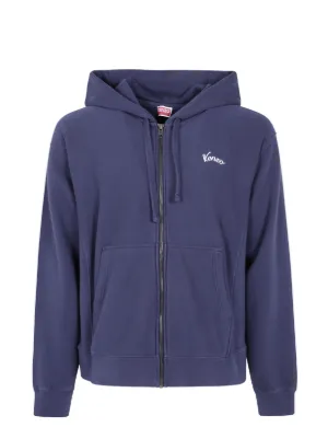Burberry Check Hood Cotton Zip Hoodie | Black | FARFETCH JO