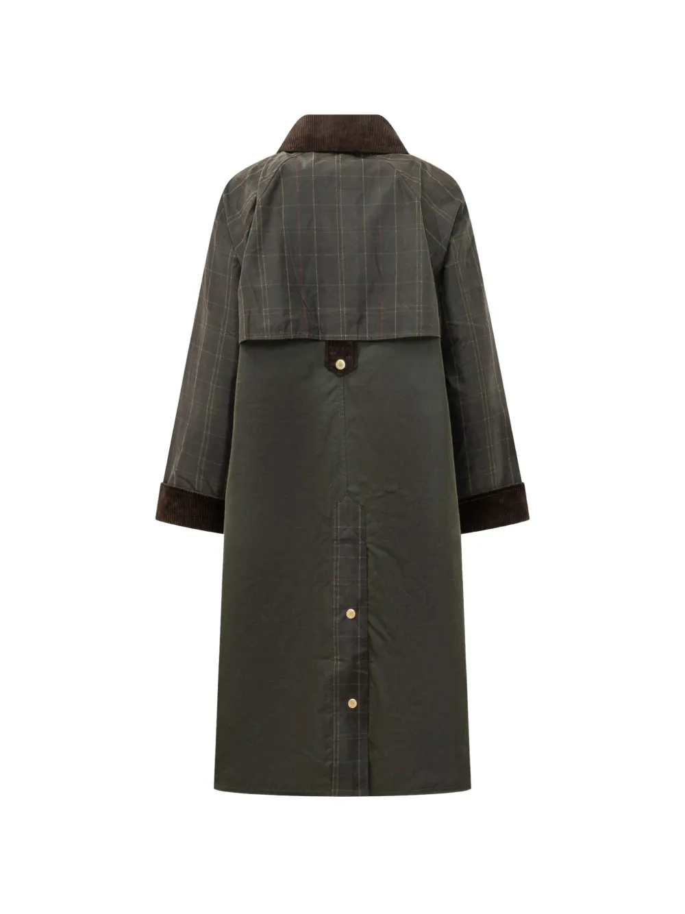 Barbour Kirklees geruit gewaxt jack Groen