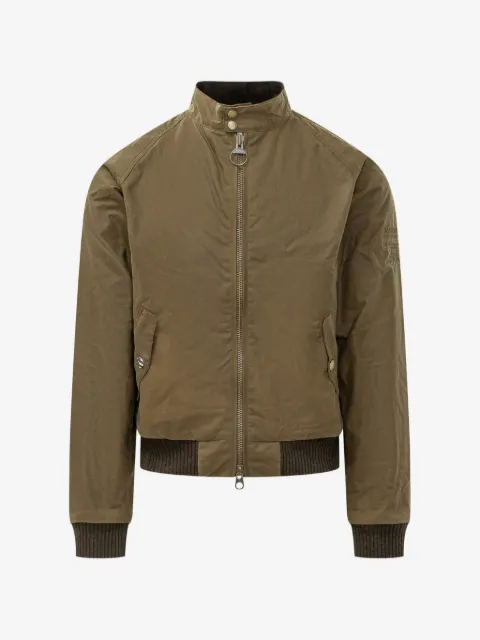 Barbour International Merchant waxed-cotton bomber jacket