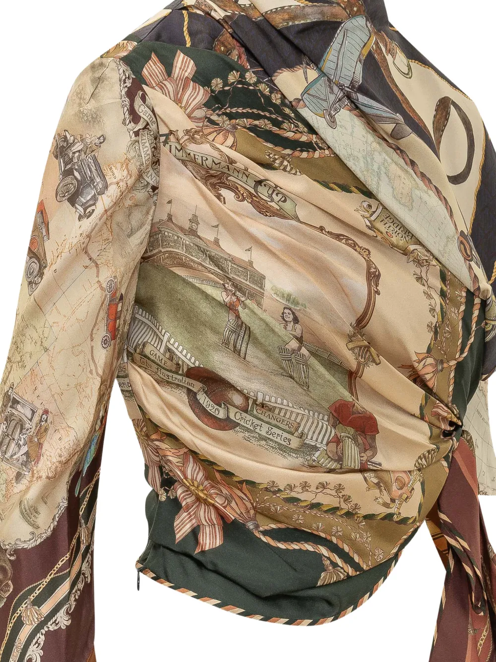 ZIMMERMANN Valiant gedrapeerde blouse Bruin