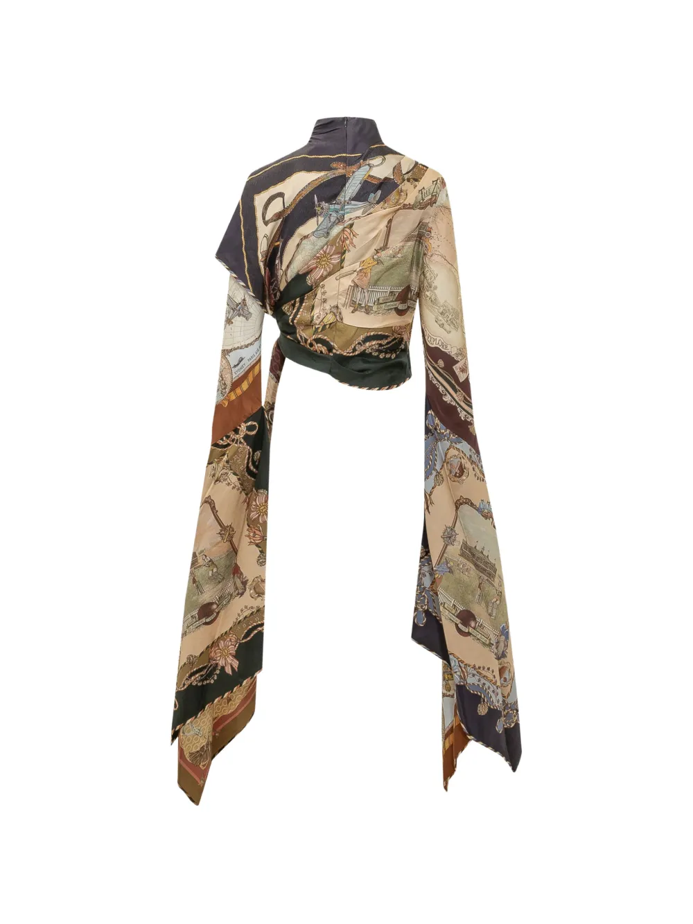 ZIMMERMANN Valiant gedrapeerde blouse Bruin