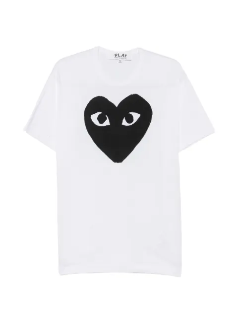 Comme Des Garçons Play playera con corazón estampado