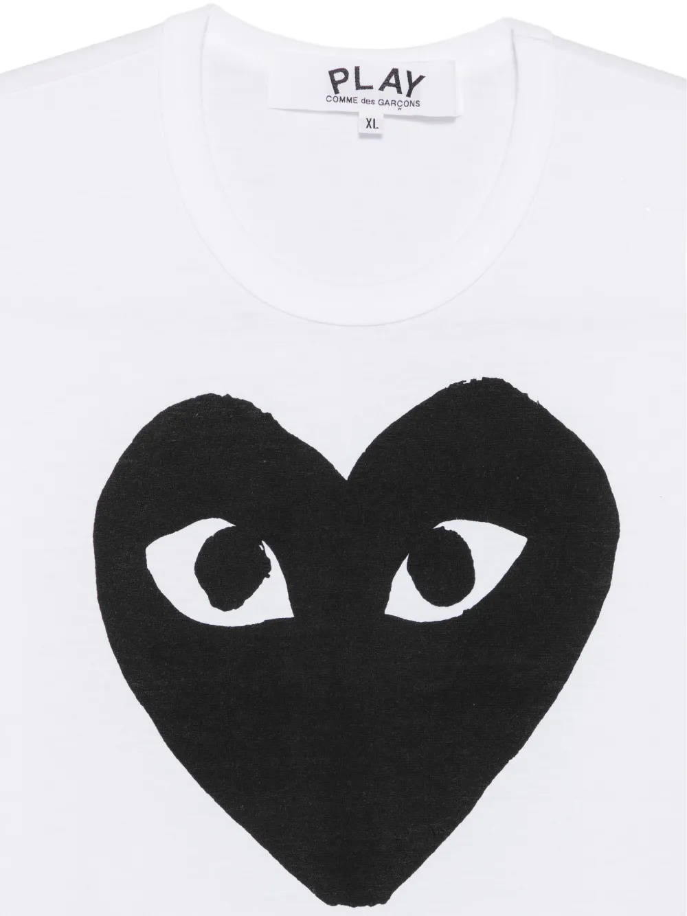 Comme Des Garçons Play heart-print T-shirt Wit