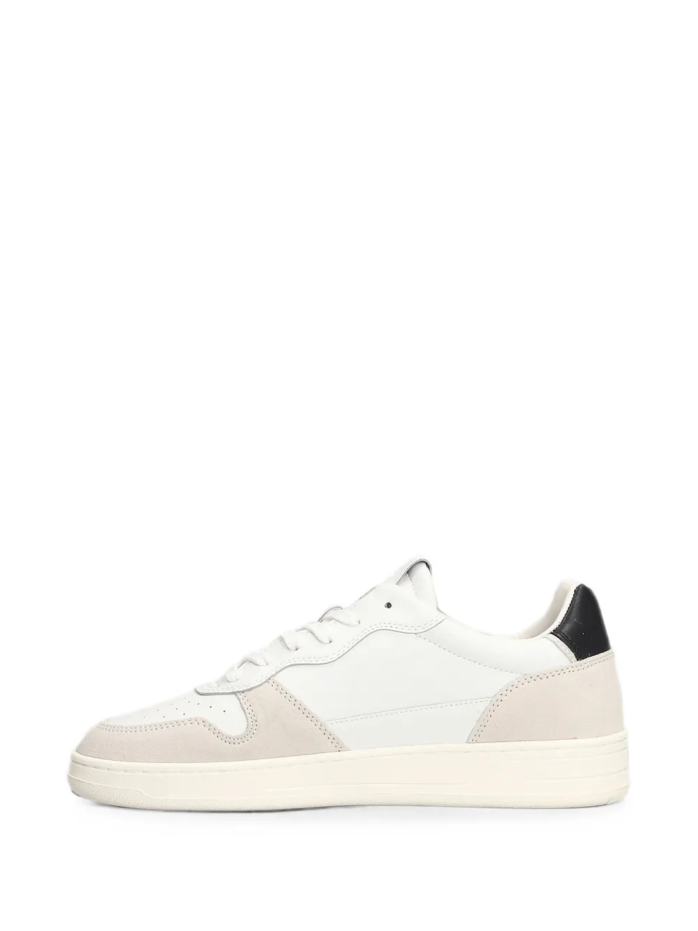 D.A.T.E. Court 2.0 suede-panelled perforated sneakers Wit