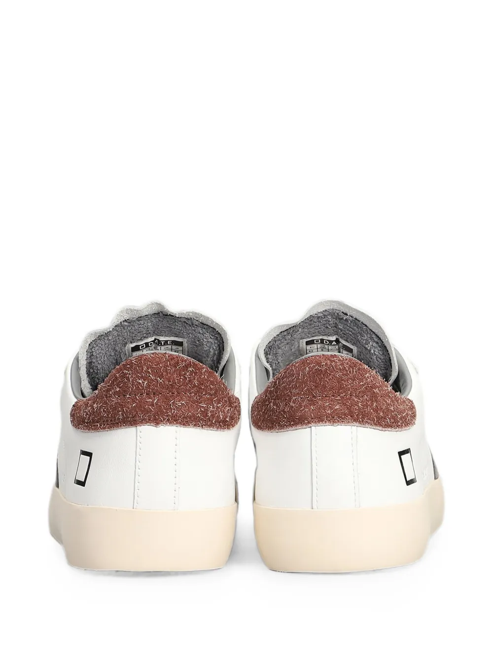 D.A.T.E. Hill Low leren sneakers met vlakken Wit