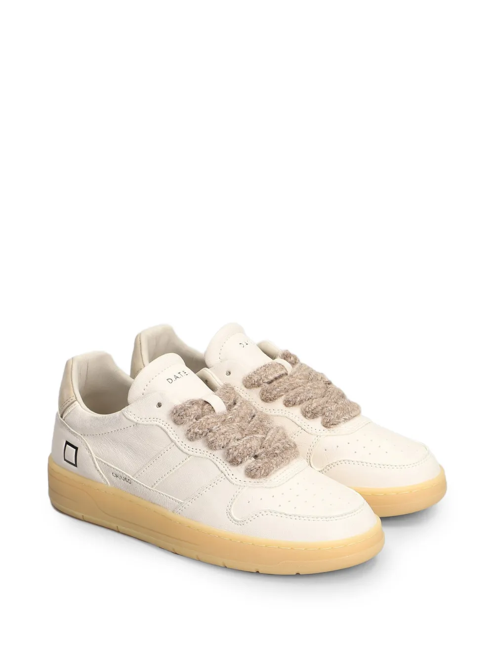 D.A.T.E. Court 2.0 leren sneakers Wit