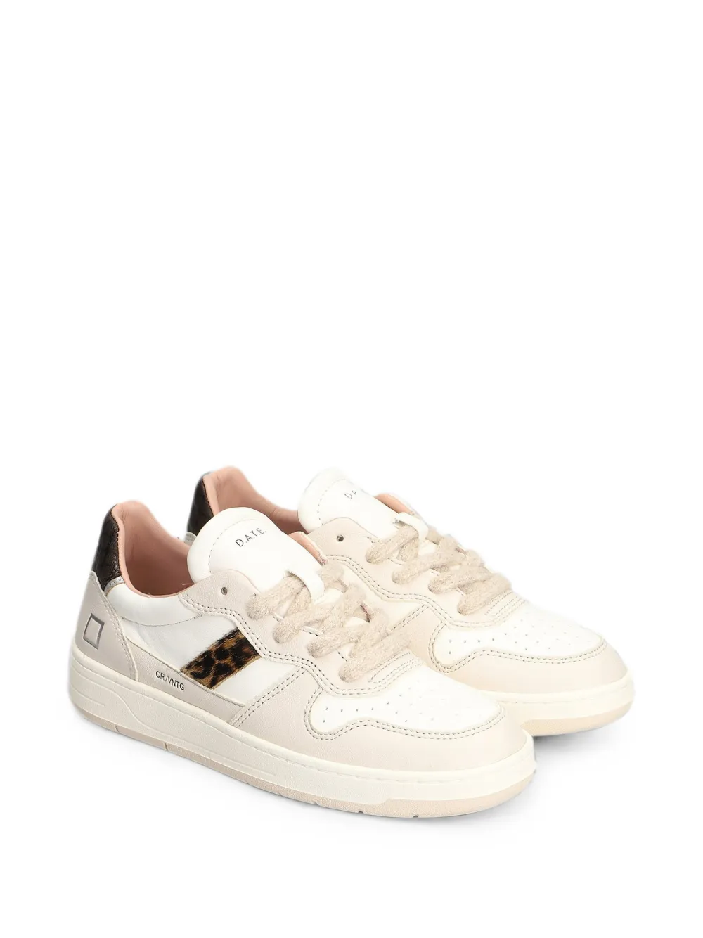 D.A.T.E. Court 2.0 leren sneakers Beige