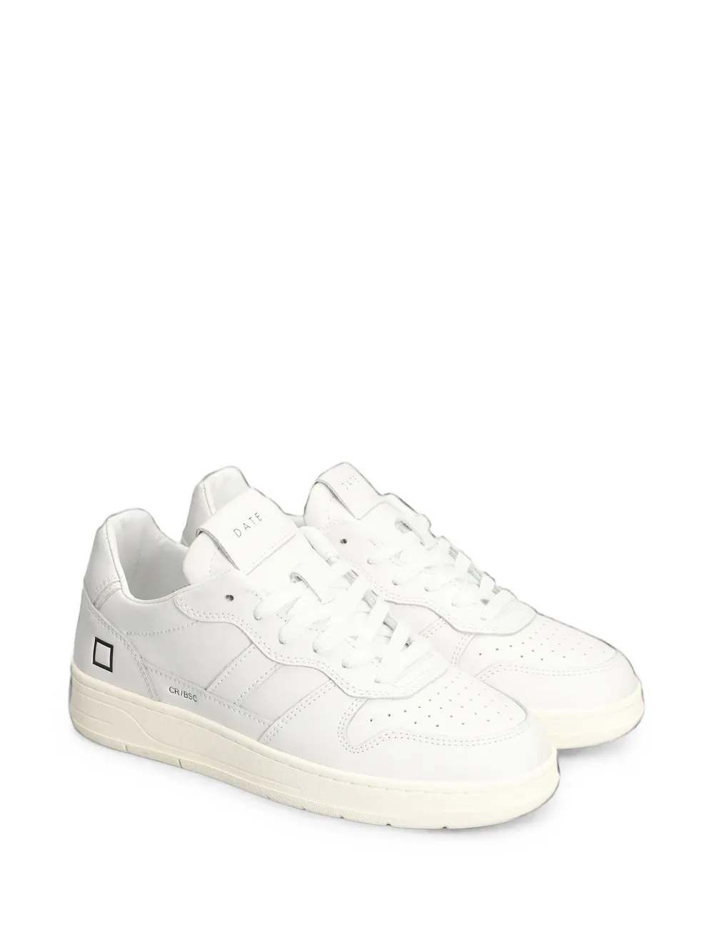 D.A.T.E. Court 2.0 Basic perforated panelled low-top sneakers Wit