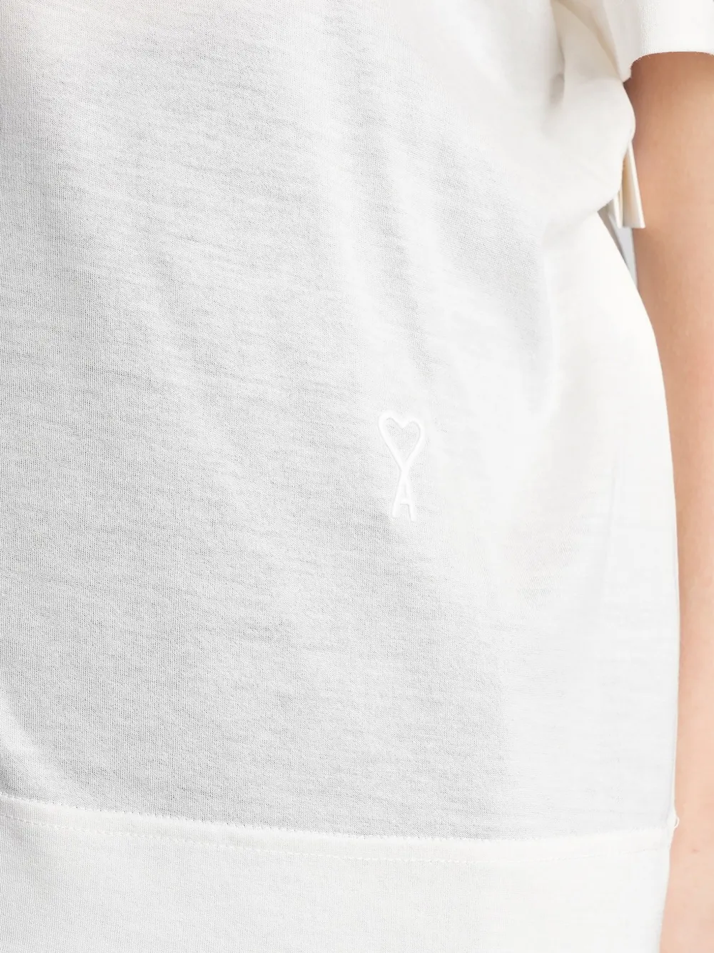 AMI Paris Poloshirt met logo Wit