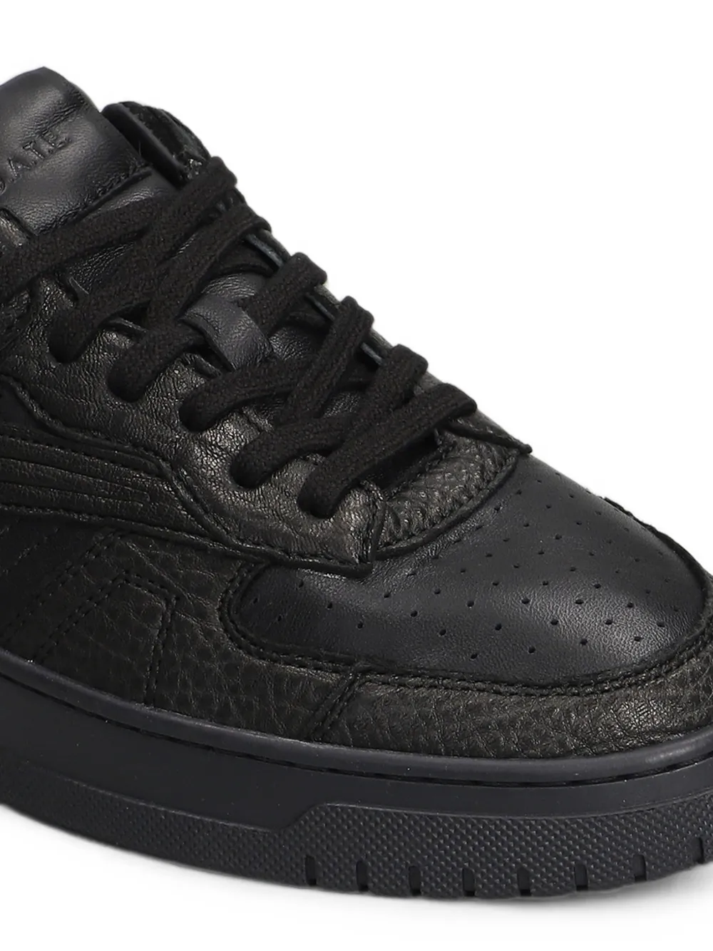 D.A.T.E. Torneo panelled leather sneakers Zwart