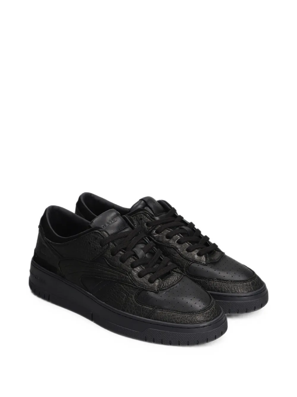 D.A.T.E. Torneo panelled leather sneakers Zwart