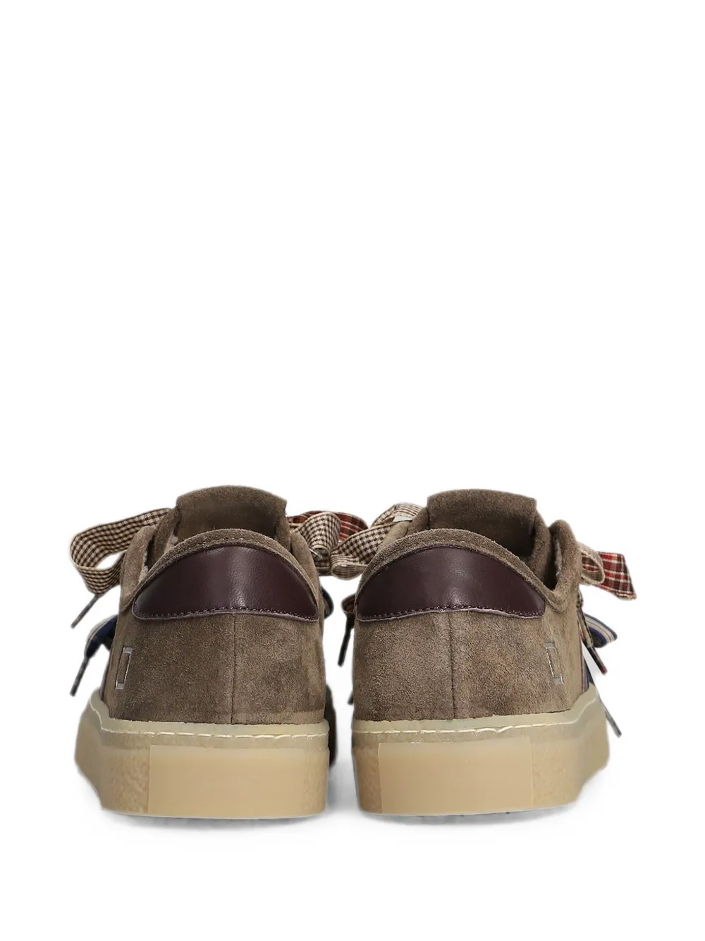 D.A.T.E. Suède sneakers verfraaid met strik Bruin