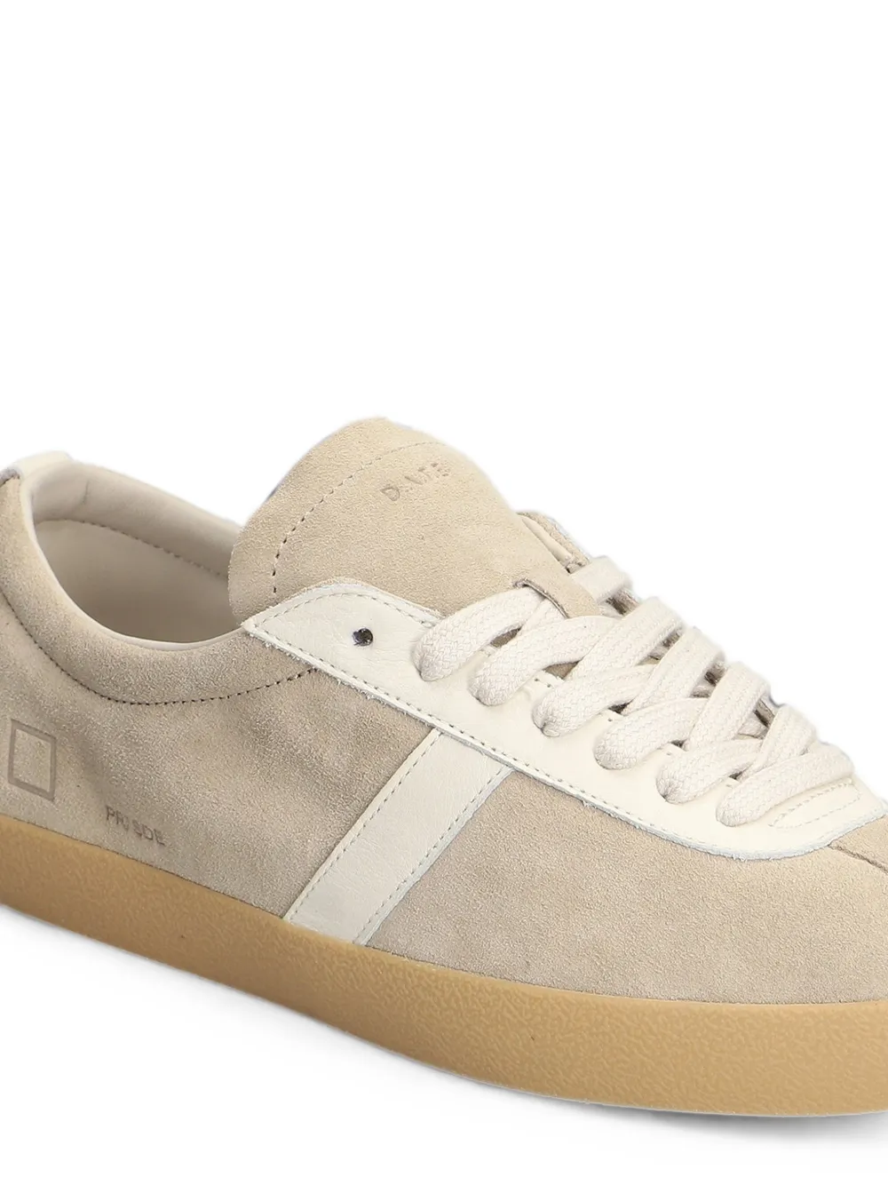 D.A.T.E. Sneakers met suède vlakken Beige