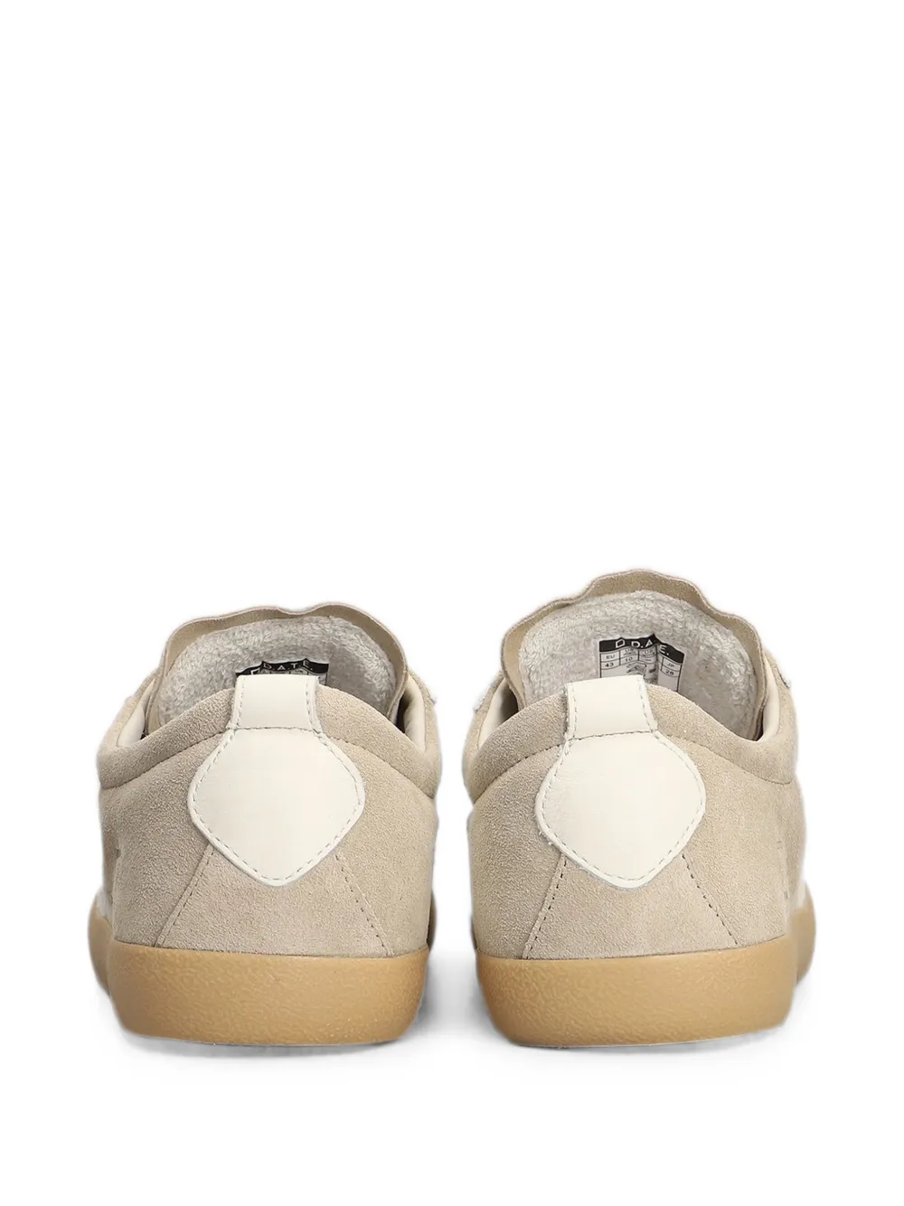 D.A.T.E. Sneakers met suède vlakken Beige