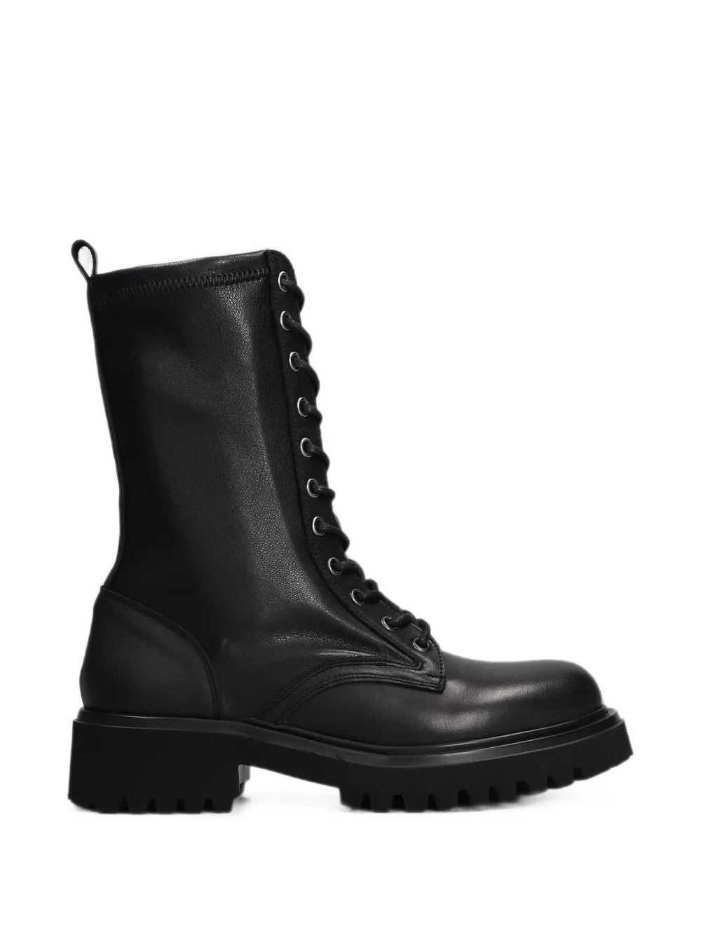 Julie Dee lace-up combat boots Zwart