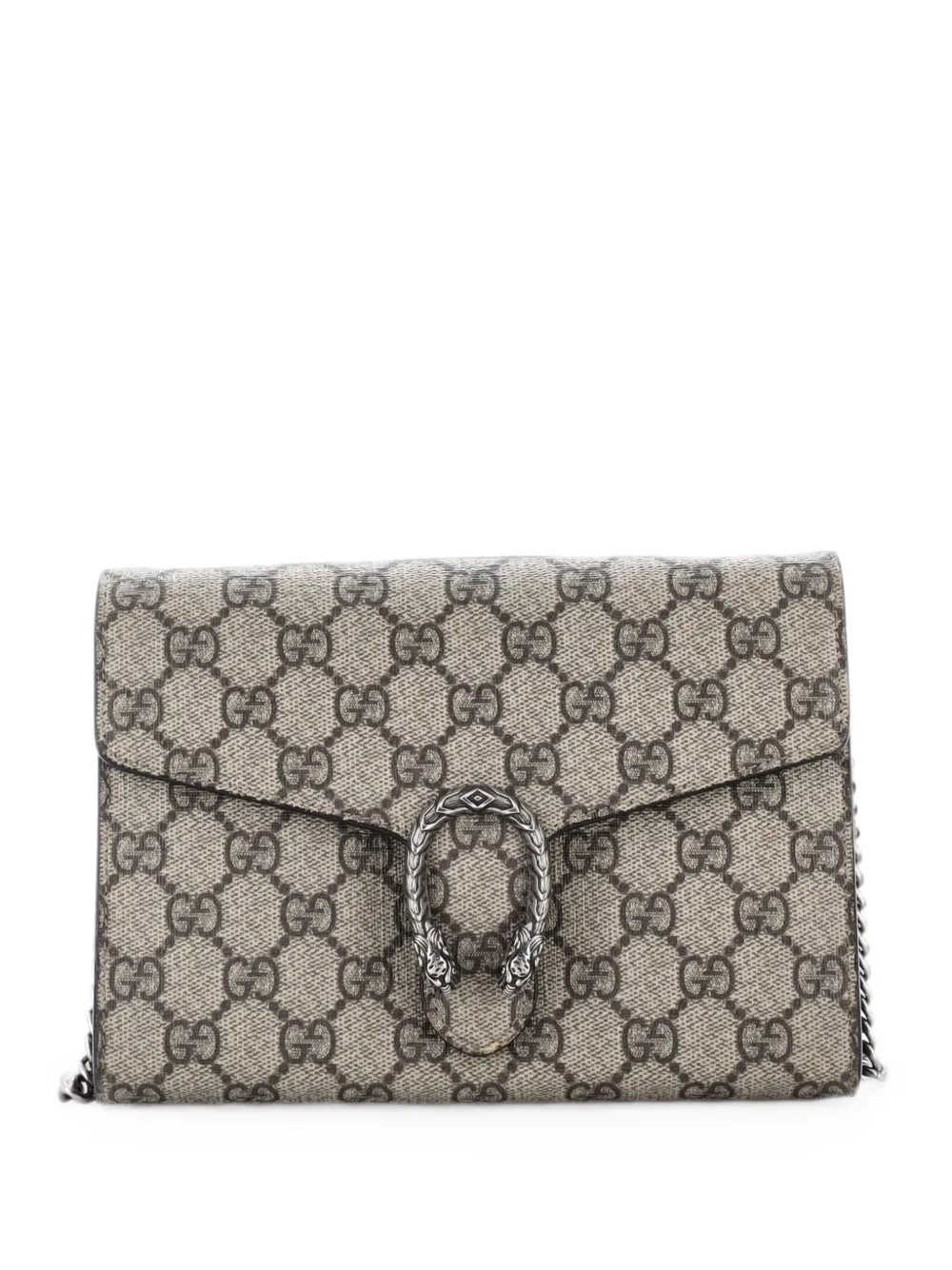 Gucci Pre-Owned Dionysus Chain Wallet GG Coated Canvas Small crossbody bag - Braun