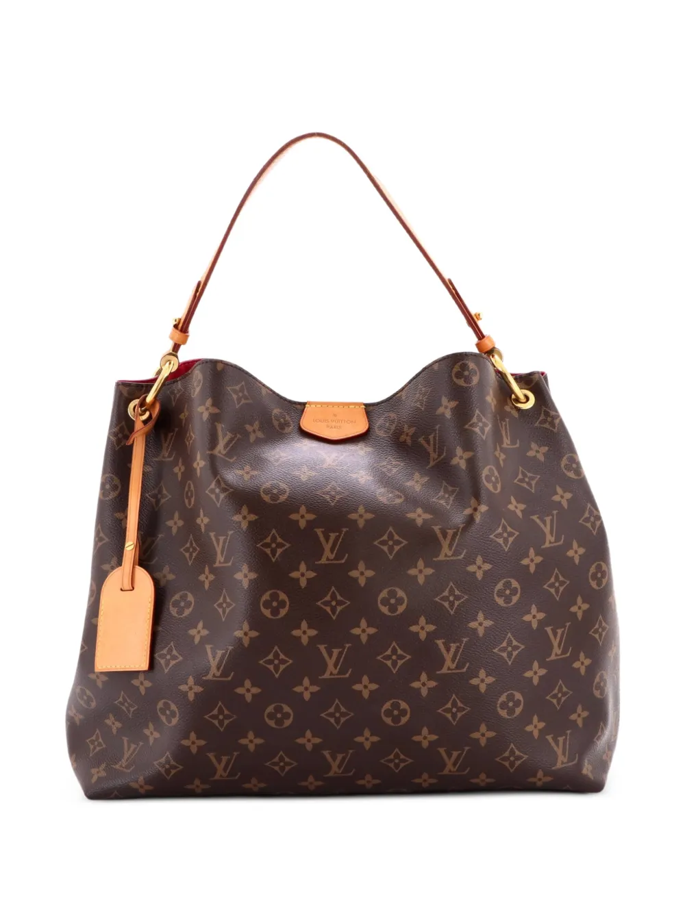 Louis Vuitton Pre-Owned Graceful Handbag Monogram Canvas MM hobo bag - Marrone