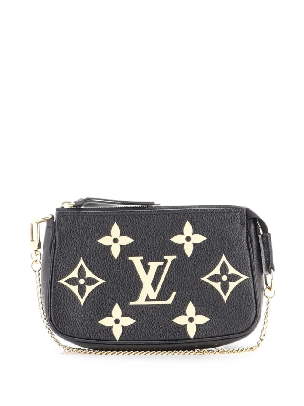 Louis Vuitton Pre-Owned Pochette Accessoires Bicolor Monogram Empreinte Giant Mini clutch bag - Schwarz