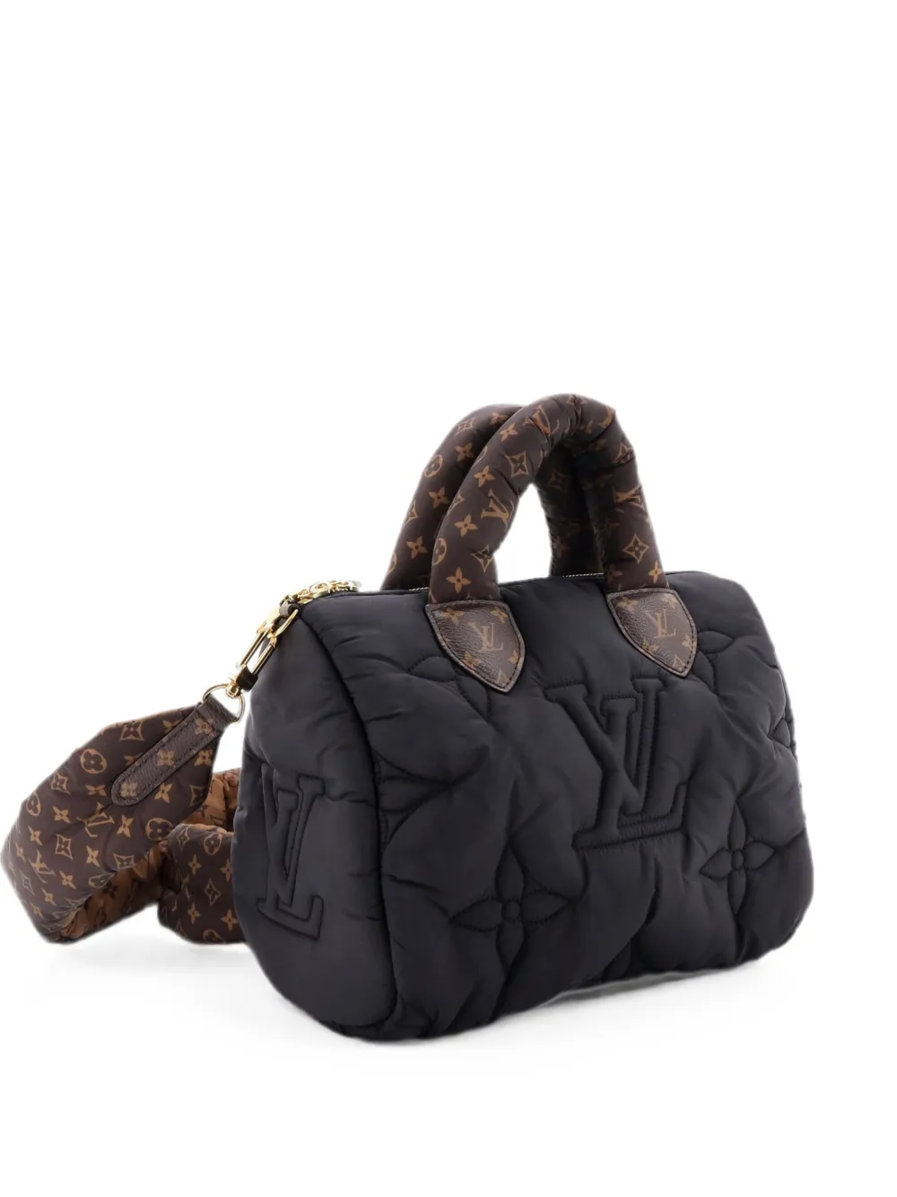 Louis Vuitton Pre-Owned Speedy Bandouliere Bag Monogram Quilted Econyl Nylon 25 shoulder bag - Nero