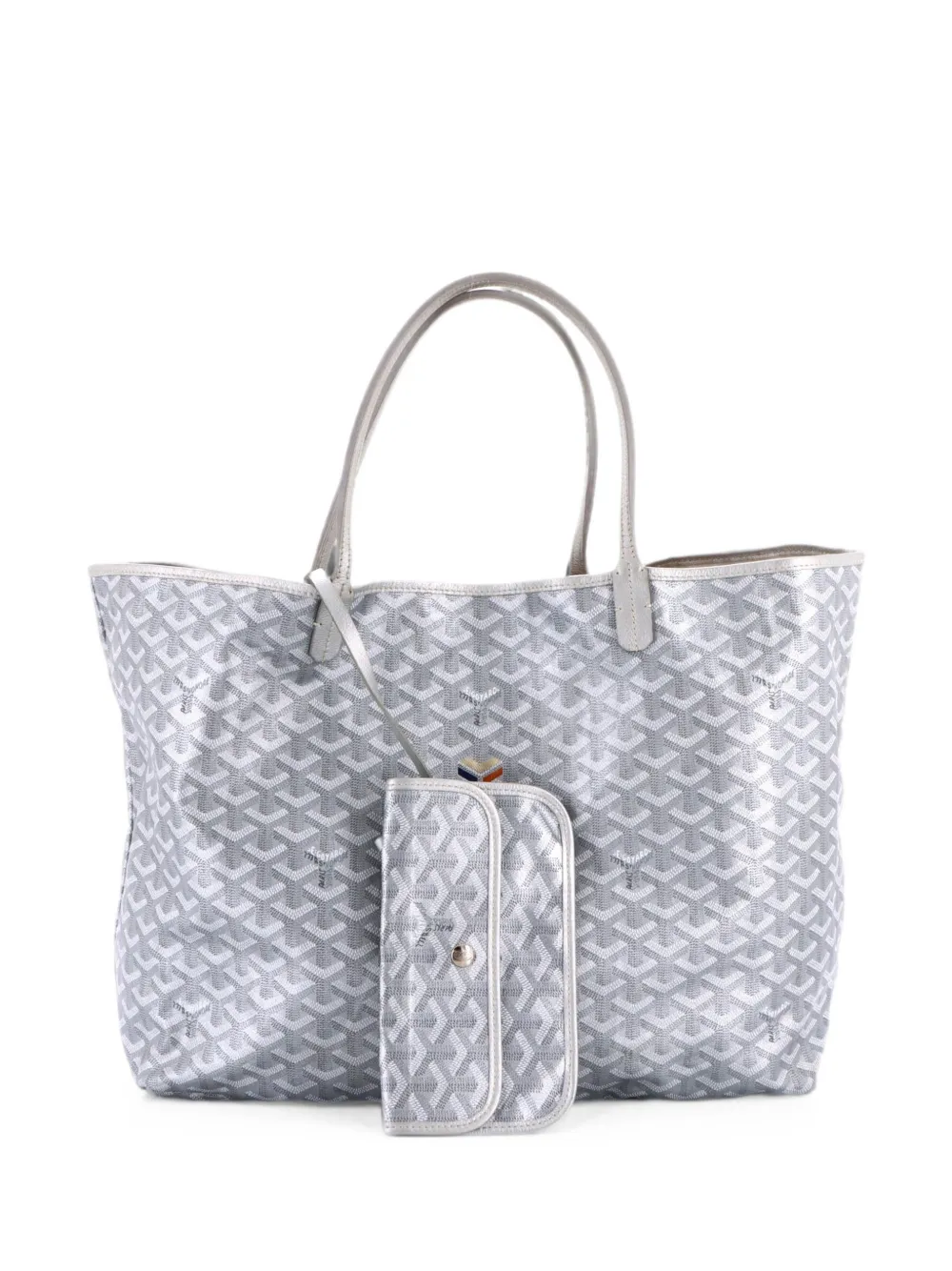 Goyard Pre-Owned Saint Louis Precious Metals Coated Canvas GM tote bag - Argento