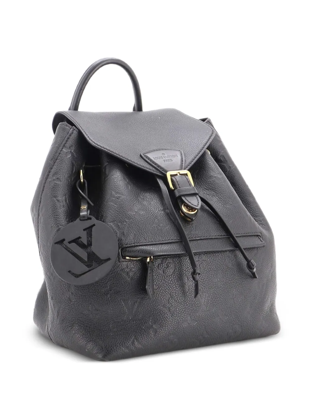 Louis Vuitton Pre-Owned Montsouris NM Monogram Empreinte Leather PM backpack - Nero