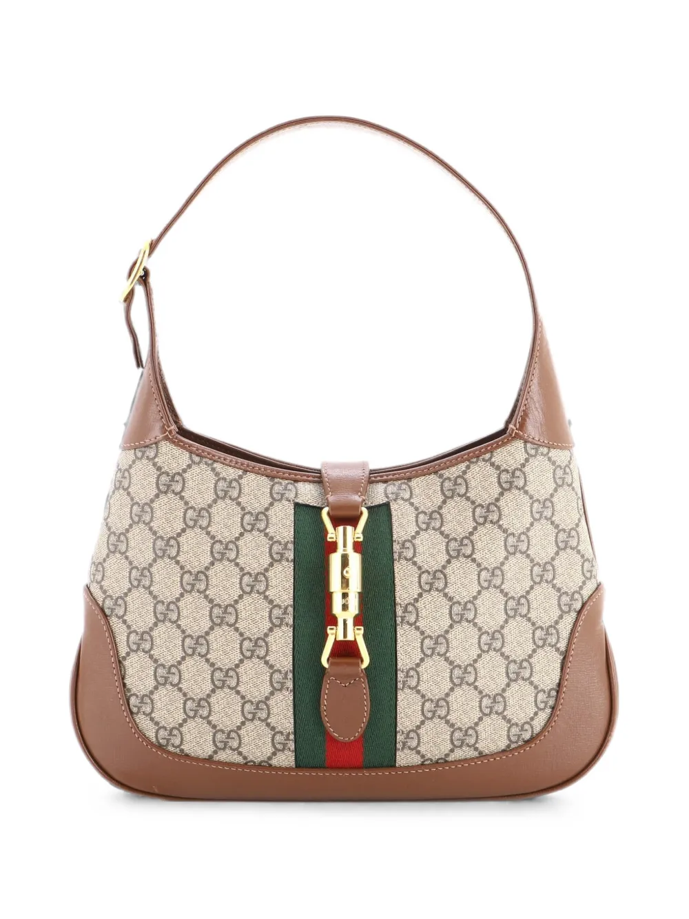 Gucci Pre-Owned Jackie 1961 GG Coated Canvas Small hobo bag - Marrone