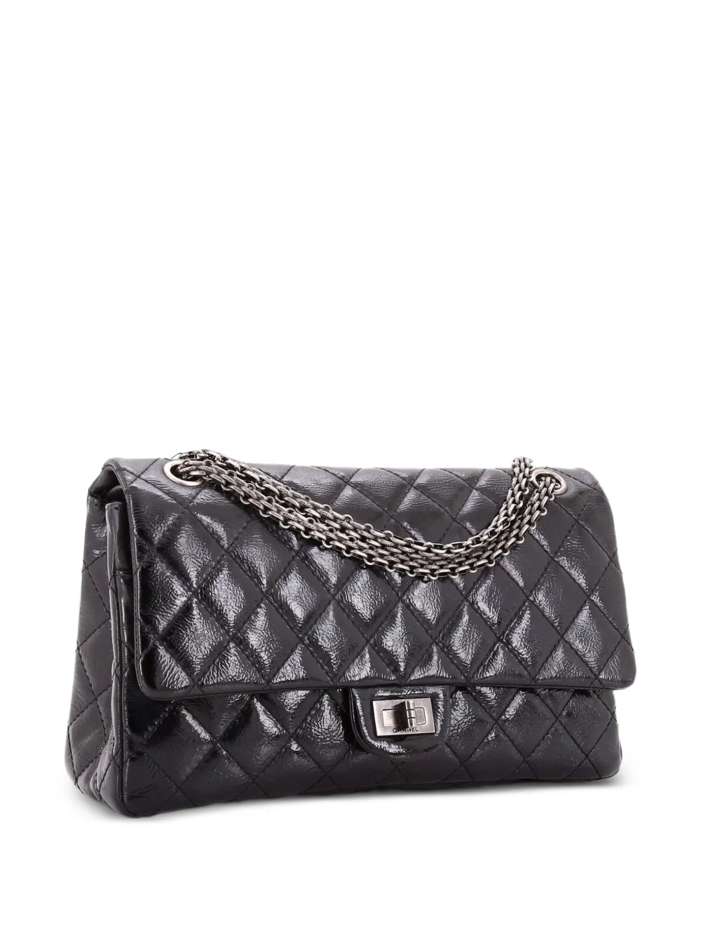 CHANEL Pre-Owned Reissue 2.55 Flap Bag Quilted Patent 226 shoulder bag - Nero
