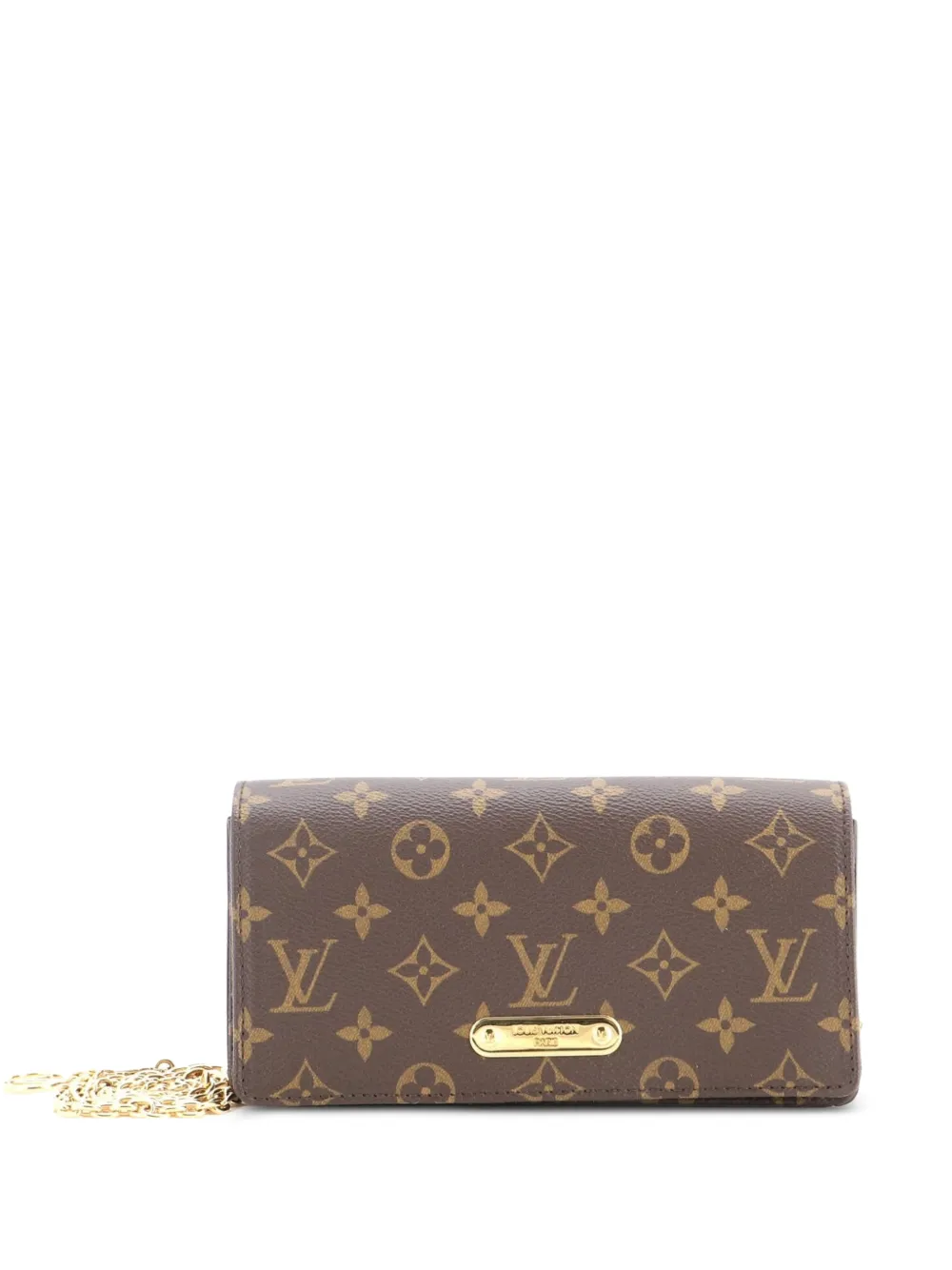 Louis Vuitton Pre-Owned Lily Wallet on Chain Monogram Canvas crossbody bag - Brown