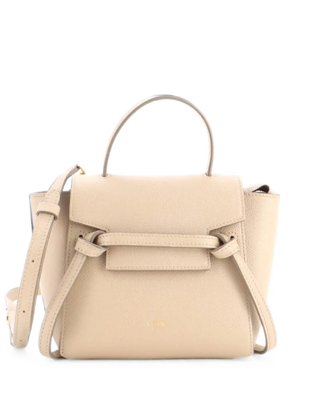 Celine Pre-Owned Belt Bag Textured Leather Pico shoulder bag - Nude