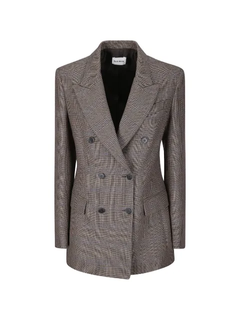 P.A.R.O.S.H. checked double-breasted jacket