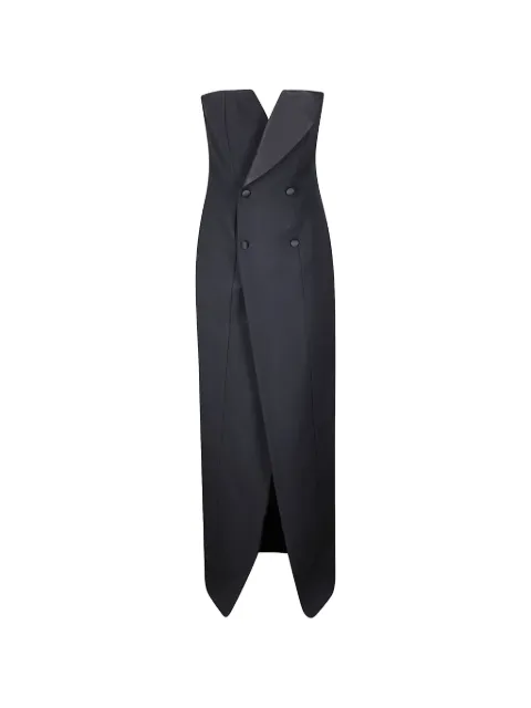 P.A.R.O.S.H. double-breasted strapless midi dress