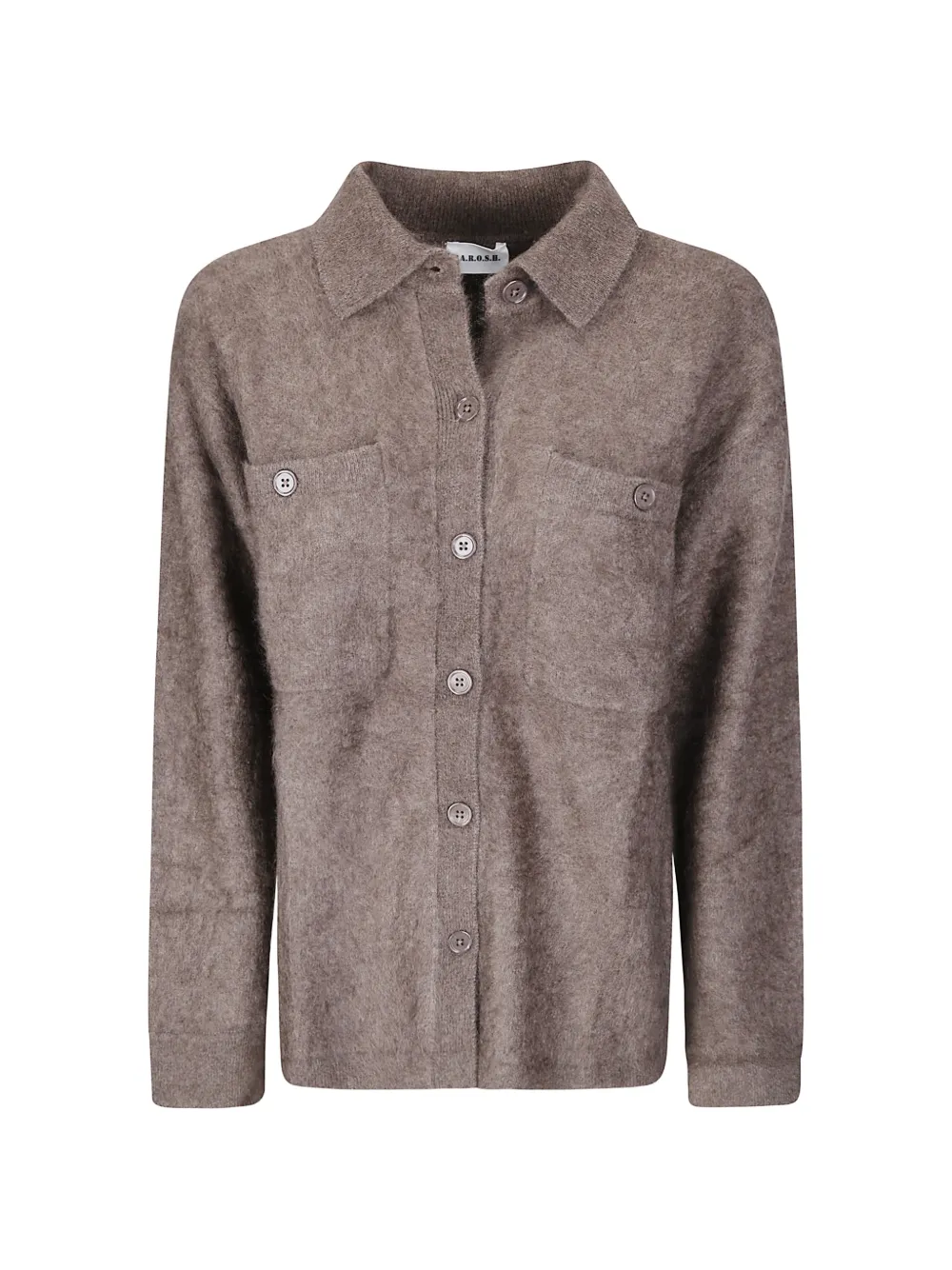 P.A.R.O.S.H. button-up cardigan - Braun
