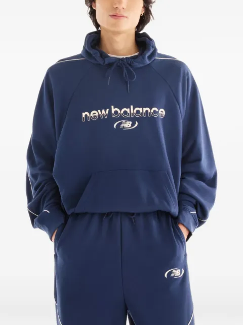 New Balance Felpa Trackside in spugna con cappuccio