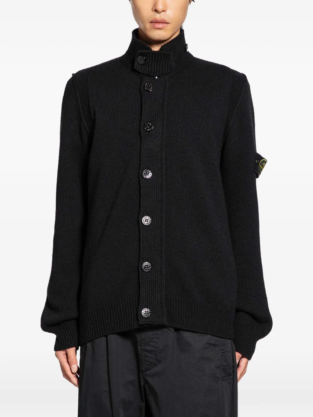 Stone Island 5100047 lambswool jumper - Schwarz