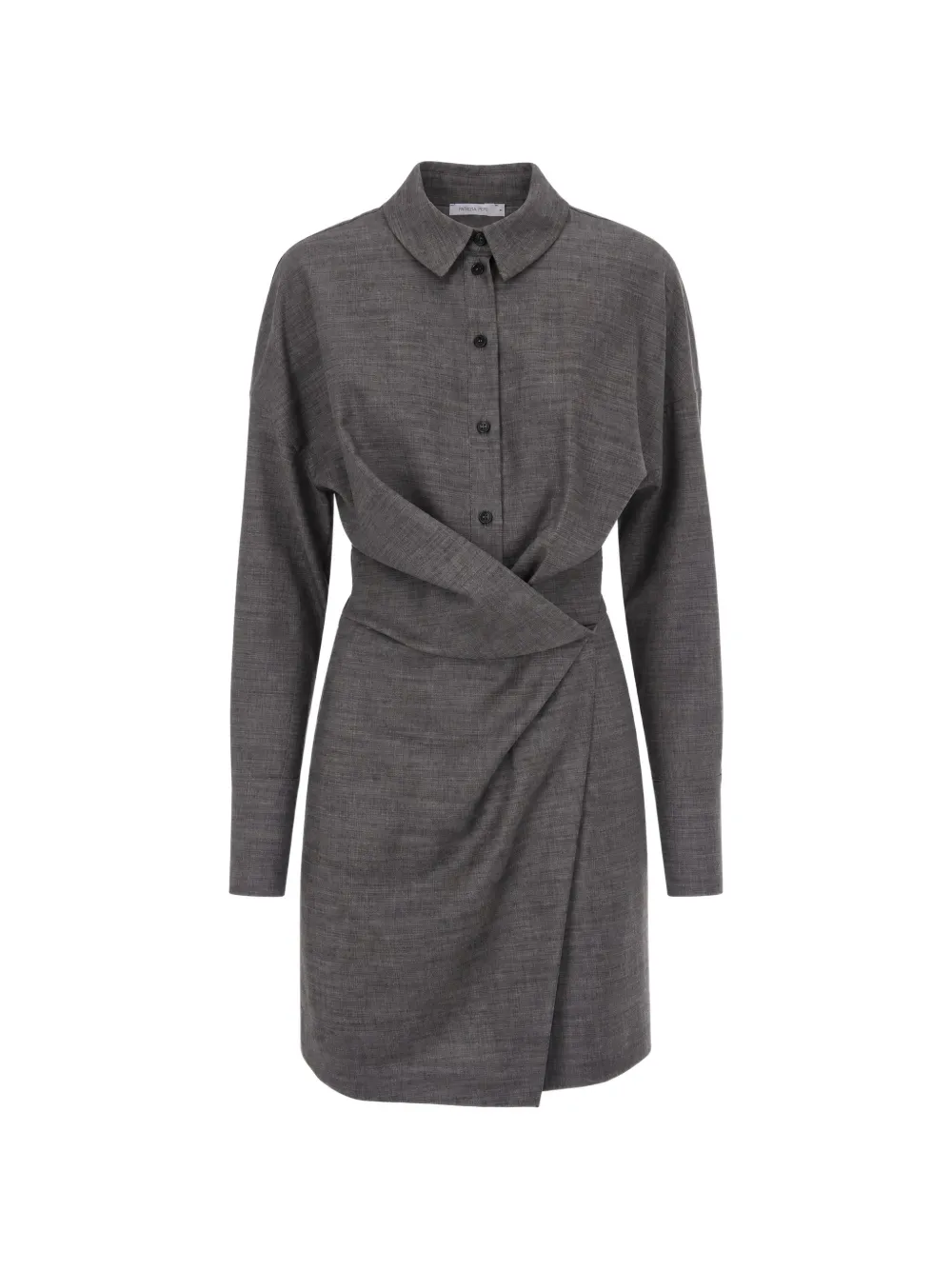 Patrizia Pepe wrap-style mini dress - Grau