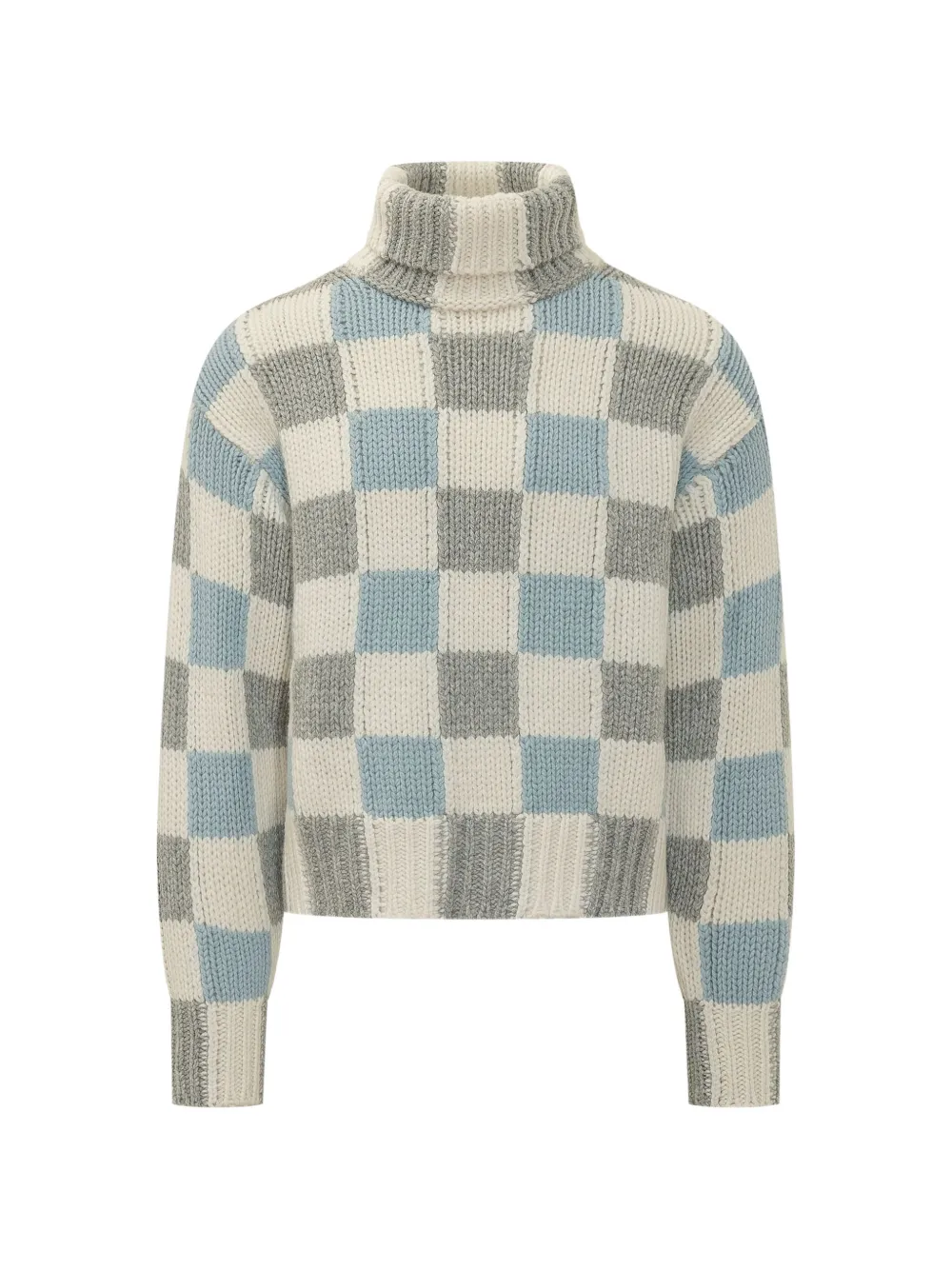 Kenzo KENZO Checks roll-neck sweater - Nude