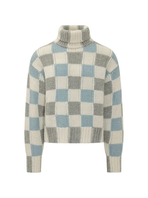 Kenzo KENZO Checks roll-neck sweater