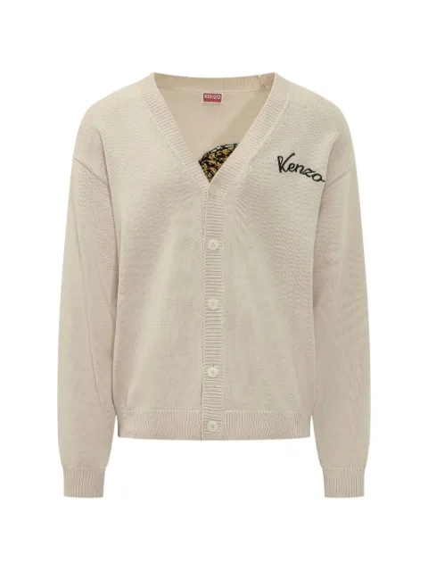 Kenzo KENZO Jumping Tiger embroidered cardigan